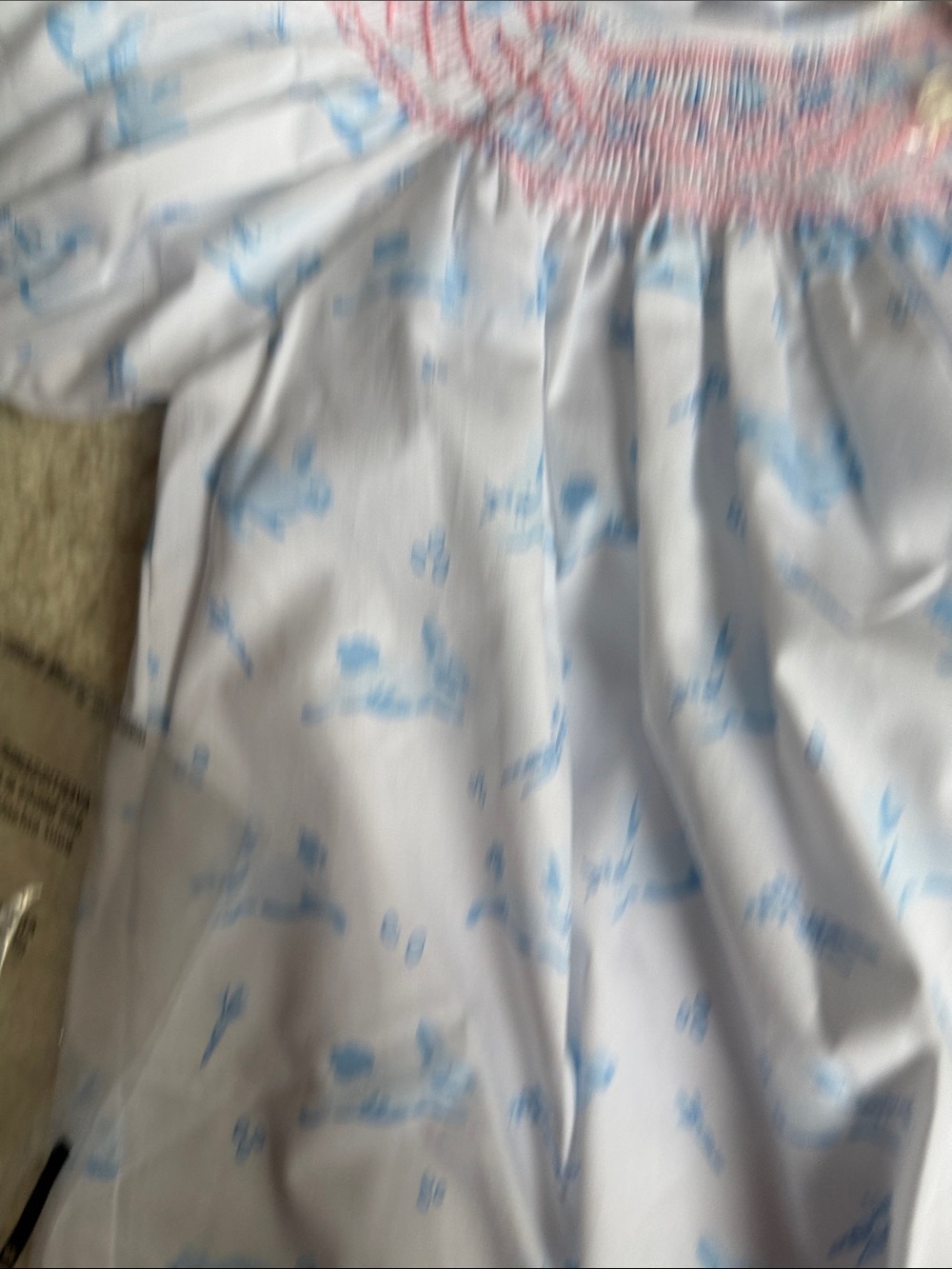 TBBC Smocked Bunny Dress + matching dolly nighty - Picture 3 of 5
